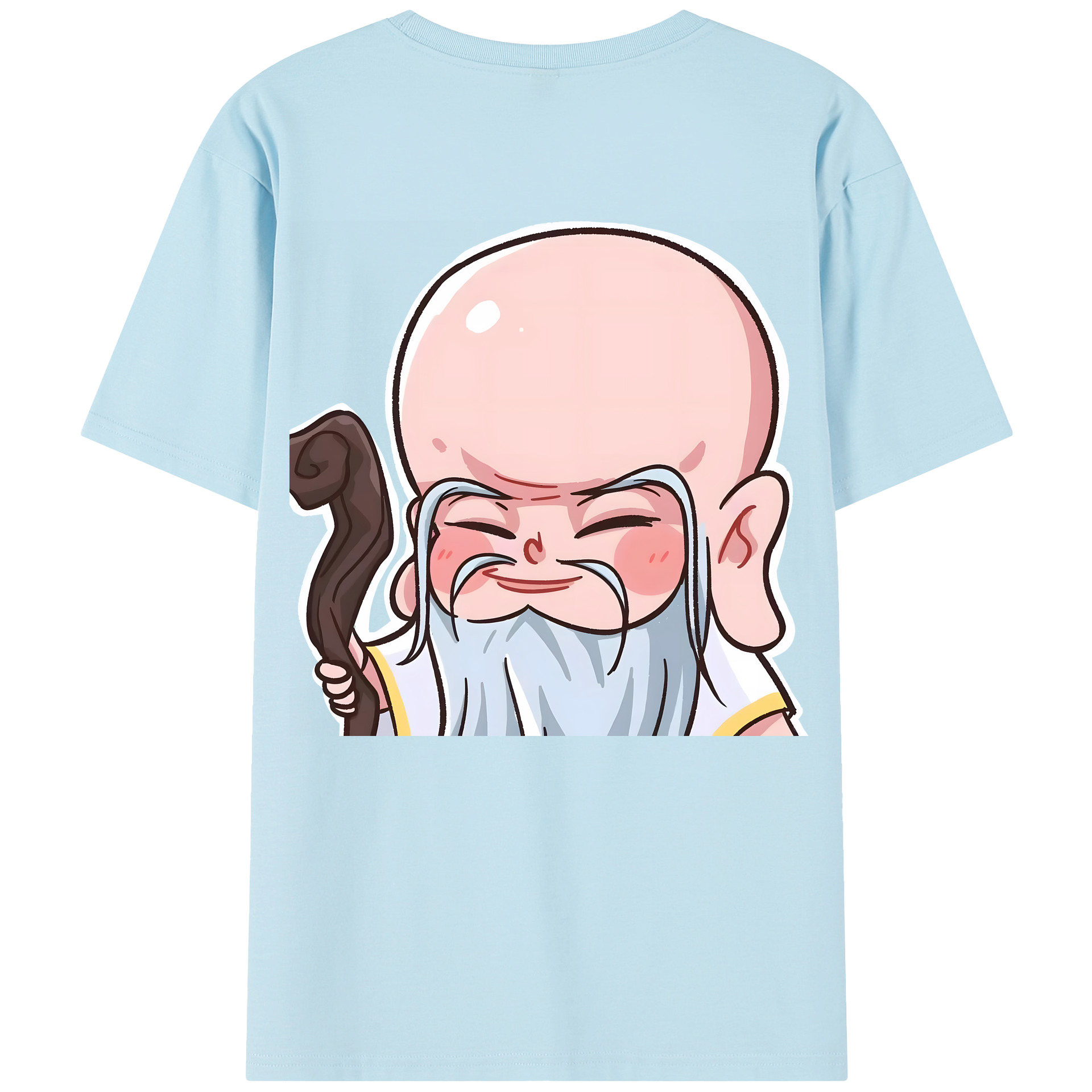 （画像用） Ne Zha 2 ナタ 魔童の大暴れ 綿100％半袖Tシャツ（背面プリント）